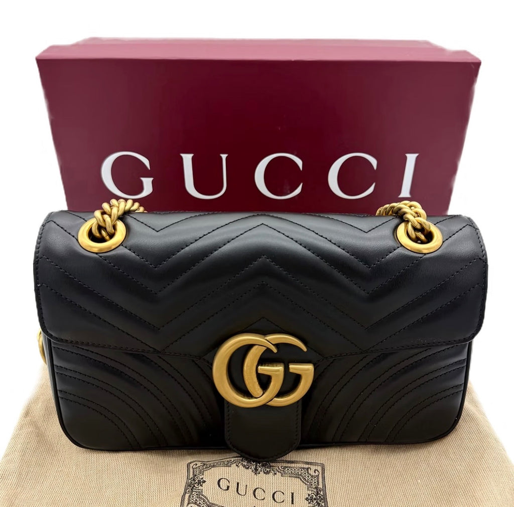GUCCI heart GG MARMONT SHOULDER BAG