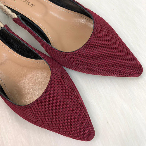 christian dior ayakkabi jadior bordo chic slingback topuklu