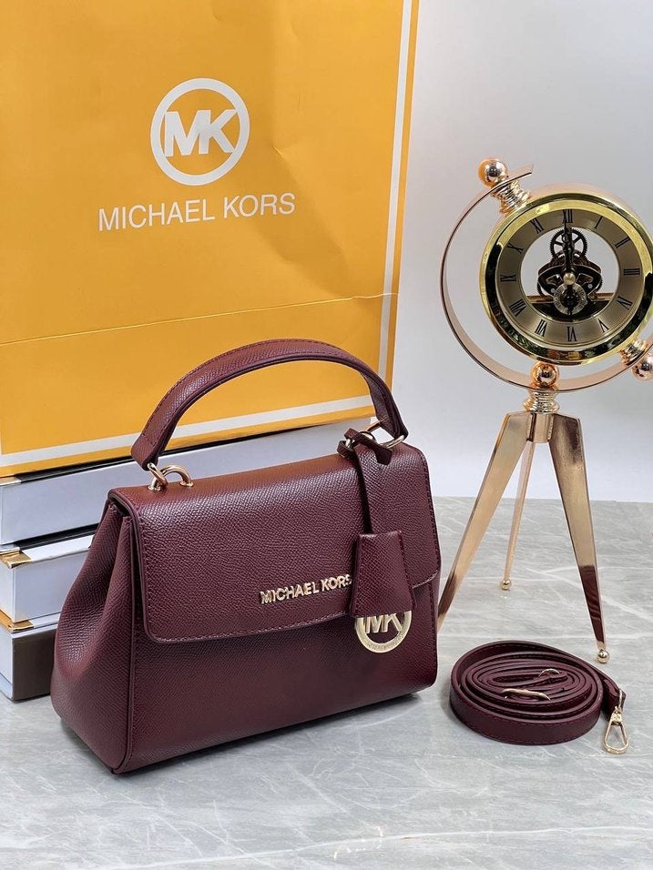 Michael Kors Bordo Deri Kadın Çanta