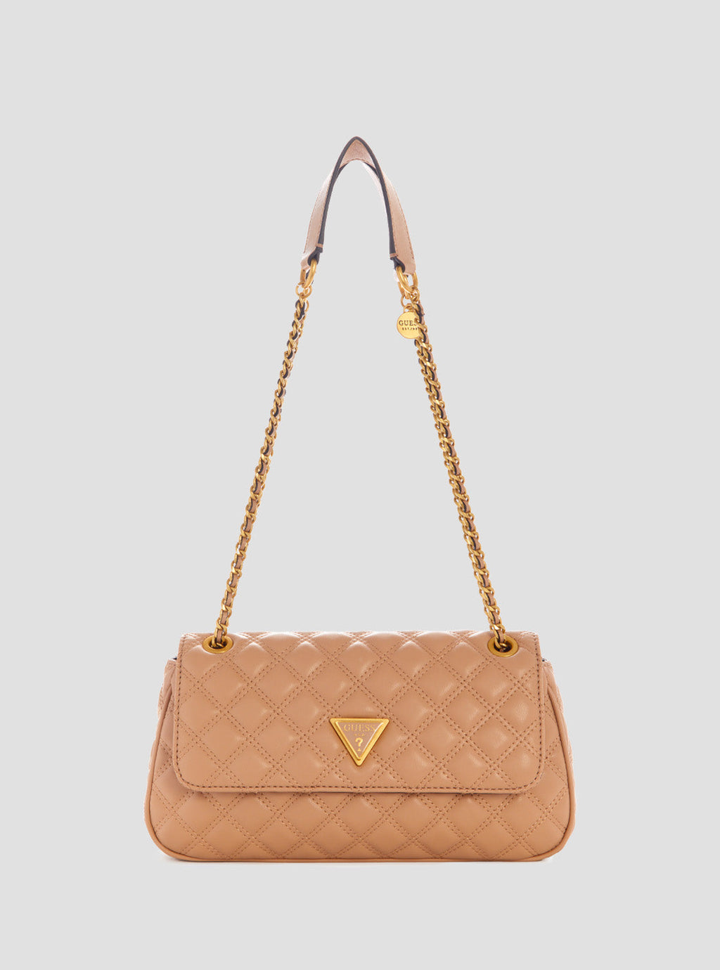 Beige Giully Convertible Crossbody Flap Bag