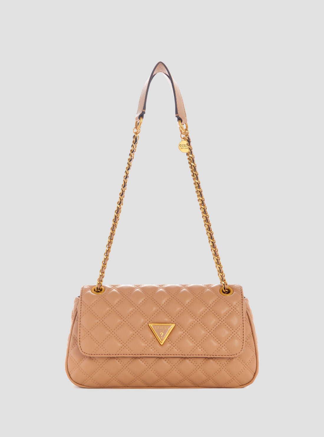 Beige Giully Convertible Crossbody Flap Bag