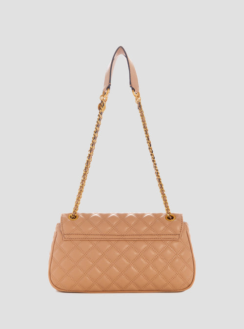 Beige Giully Convertible Crossbody Flap Bag
